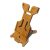 Telefonhalter aus Holz, Eiche (Text eingraviert)