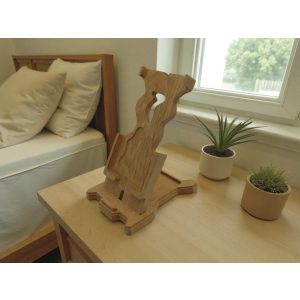 Fa telefontartó íves (Tölgy)