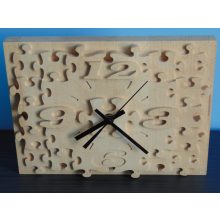 Puzzle mintás Bükkfa óra